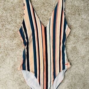 Billabong - Vibrant Striped One-Piece Swimsuit